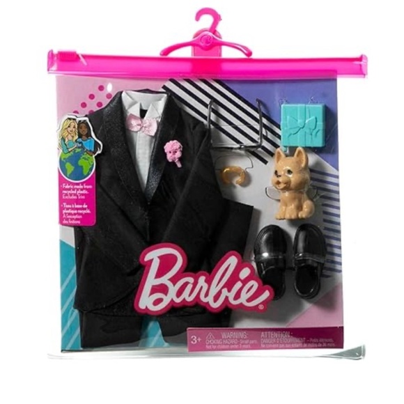 Barbie Fashion Pack Groom KEN WEDDING TUXEDO Clothes & Accessories Puppy NEW - Picture 1 of 1
